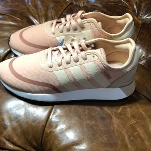(8.5) Adidas N-5923 Originals Pink/Tan Shoes